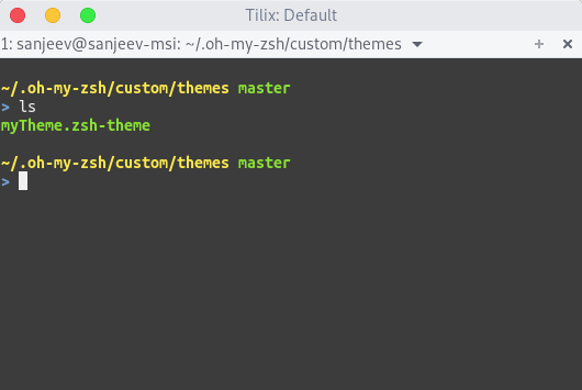 My Custom ZSH Theme